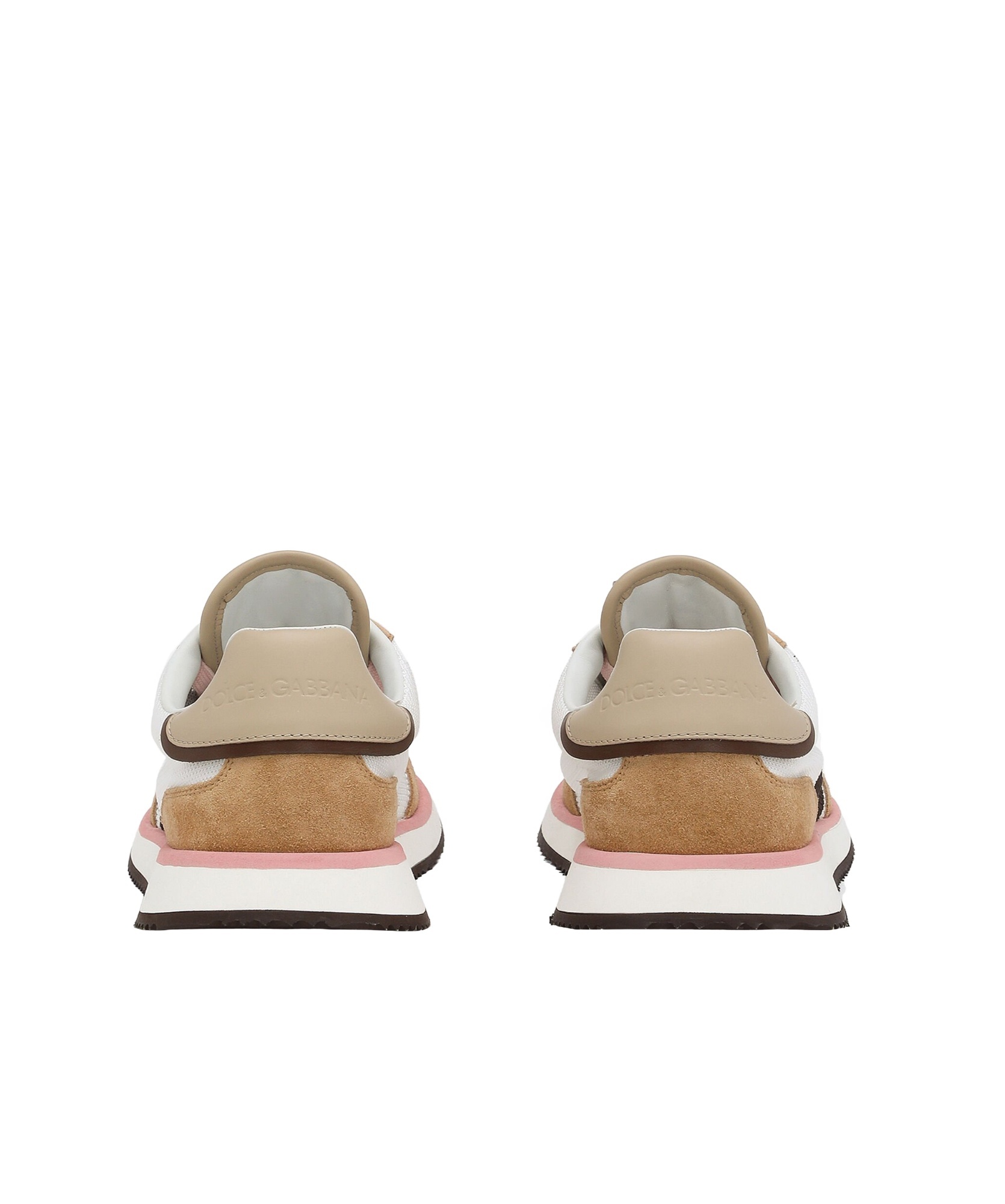 Dolce & Gabbana White Calf Leather Sneakers. Brown Calf Leather Sneakers In White