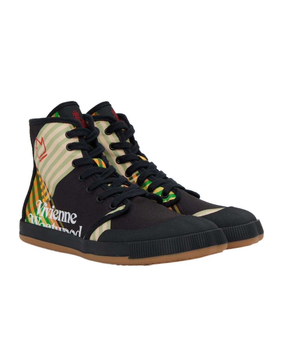 Vivienne Westwood Black Animal Gym High Top Sneakers