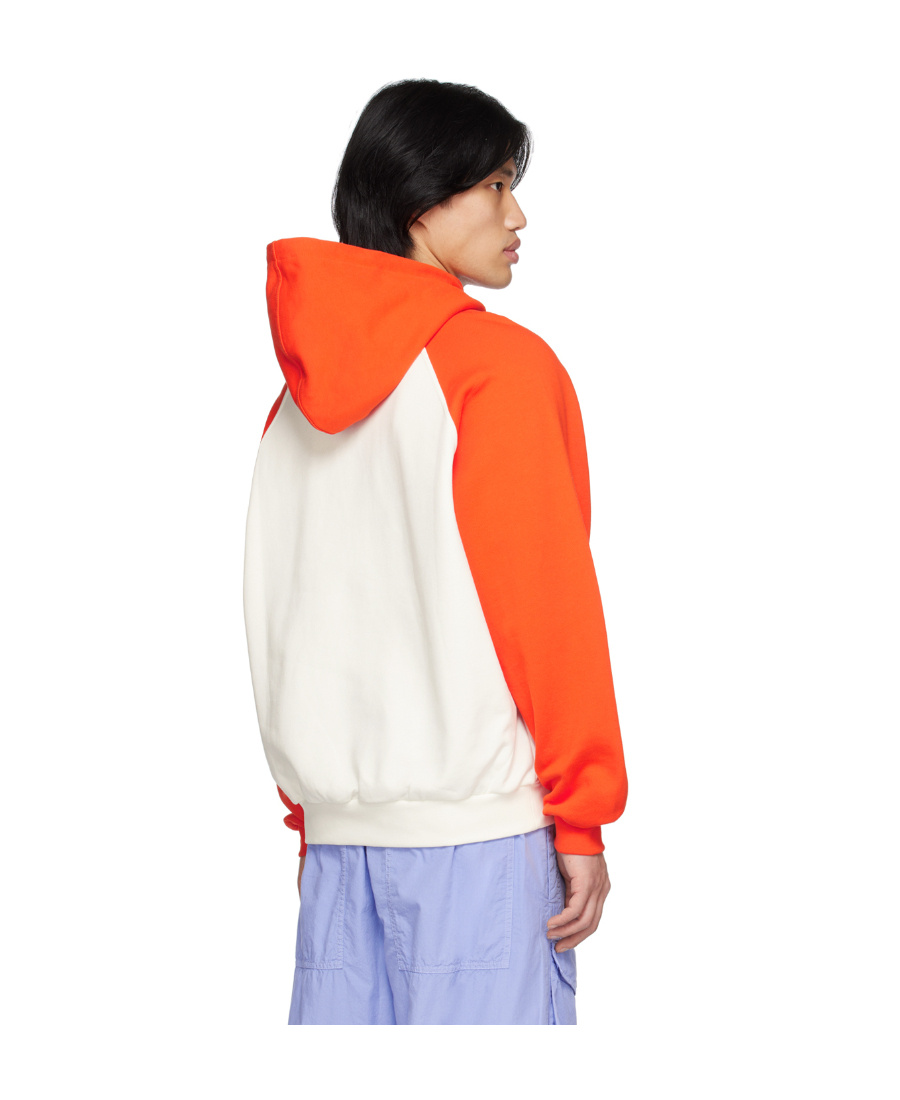 Sunnei Man Sweatshirt Orange Size Xl Cotton In White