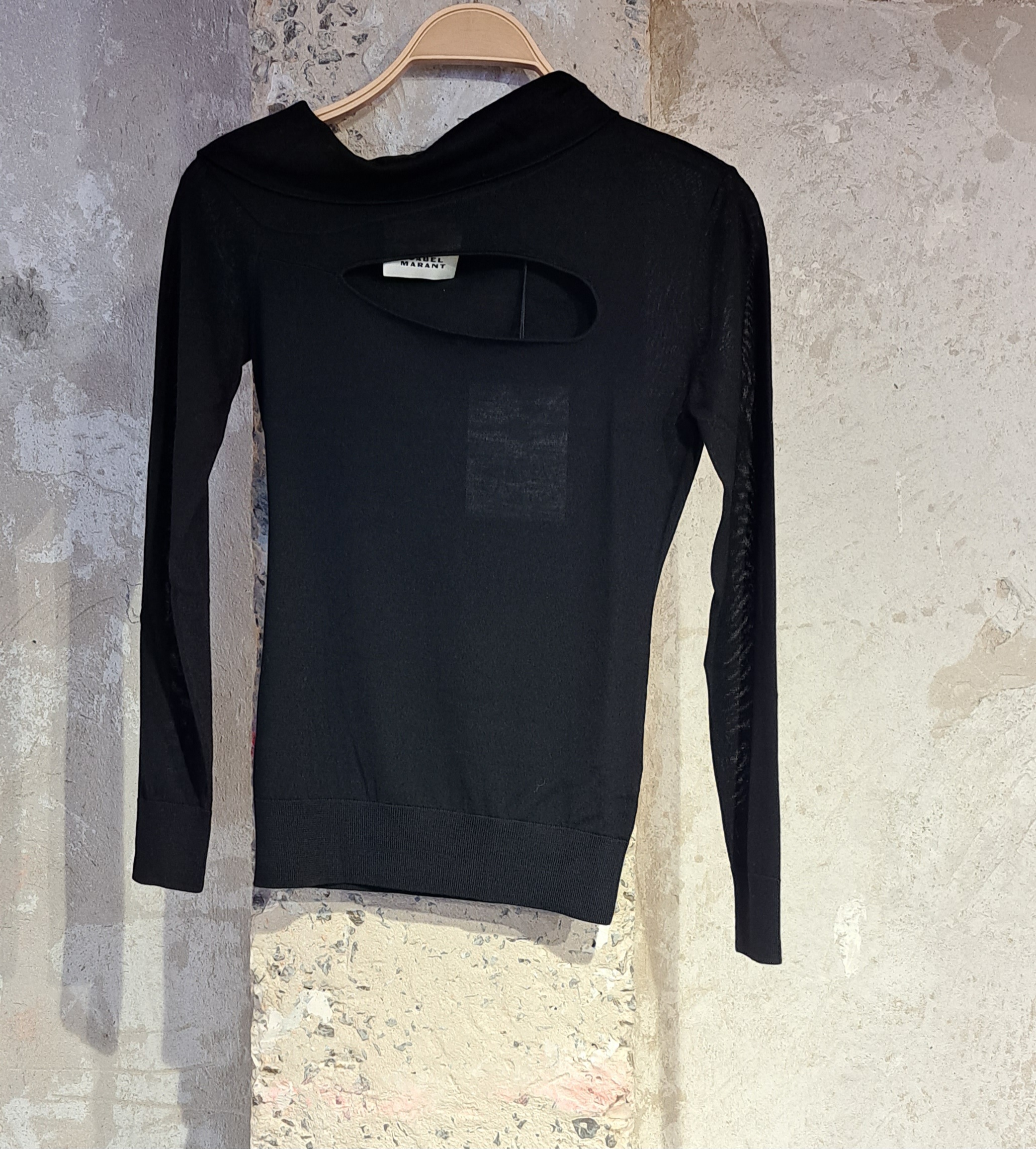ISABEL MARANT PAZ OFF-SHOULDER MERINO-WOOL JUMPER 