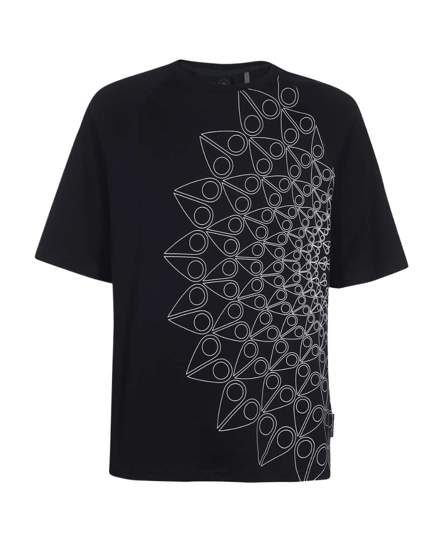 Moose Knuckles Open-necked Black Shirt In Black