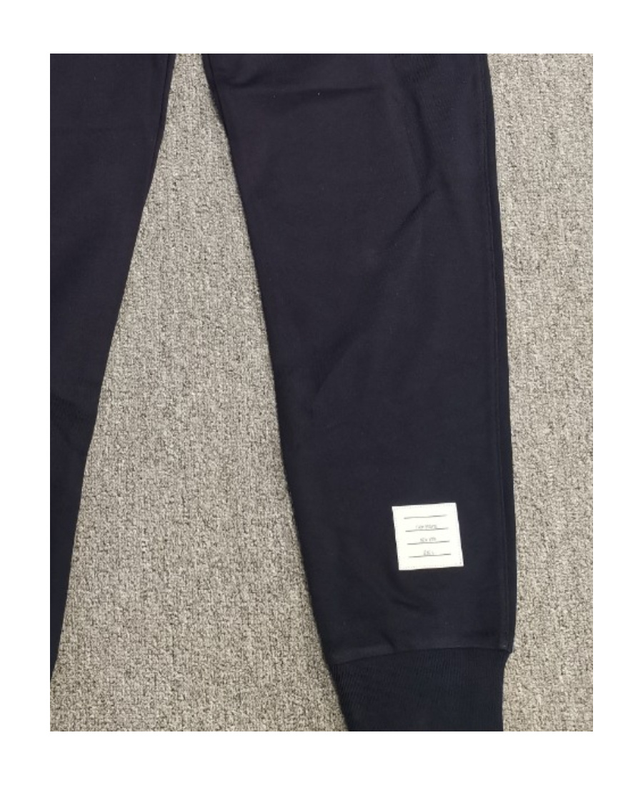 Thom Browne Tapered Striped Loopback Cotton-jersey Sweatpants In Blue