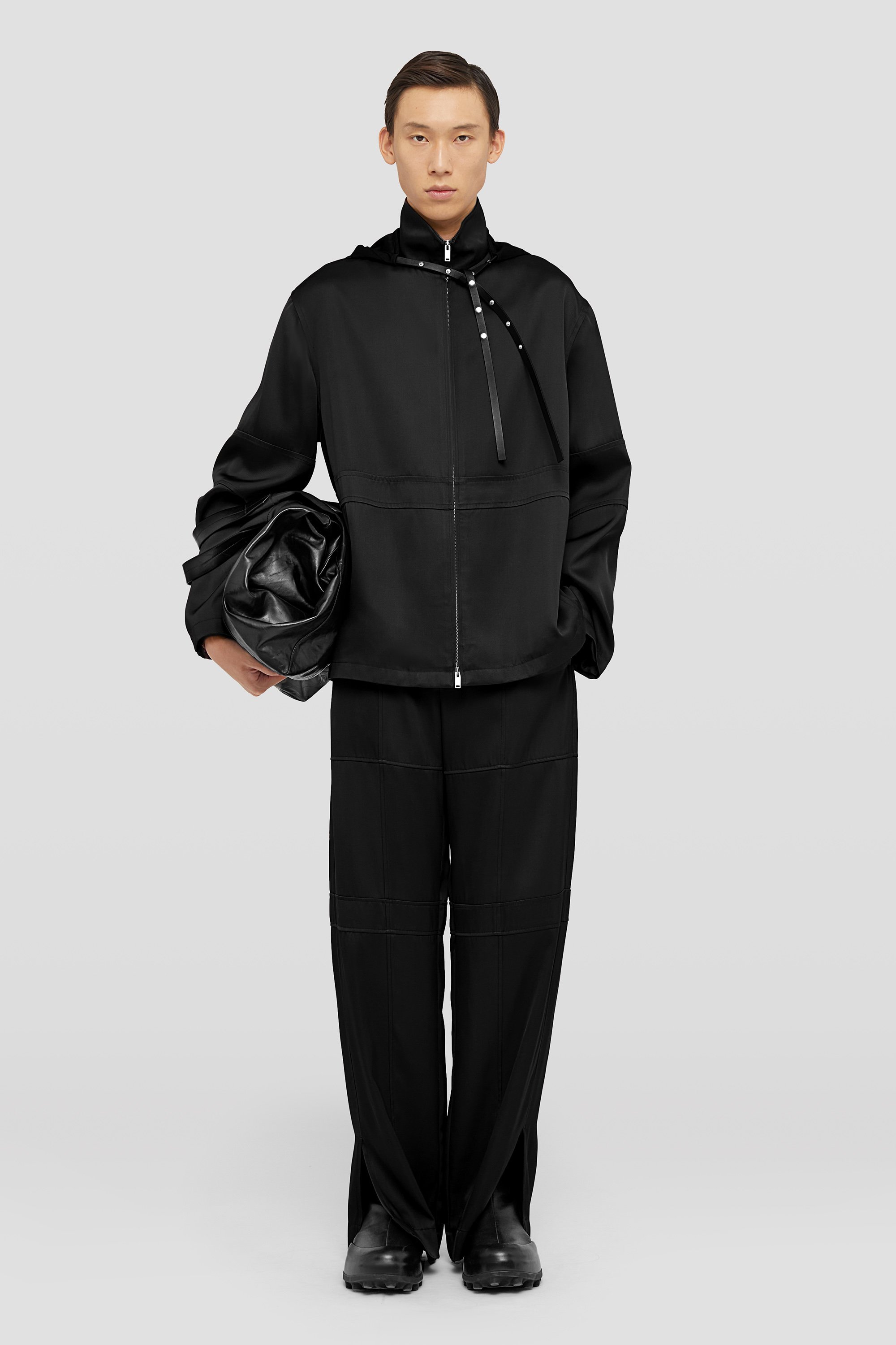 Jil Sander Straight-leg Twill Trousers In Black