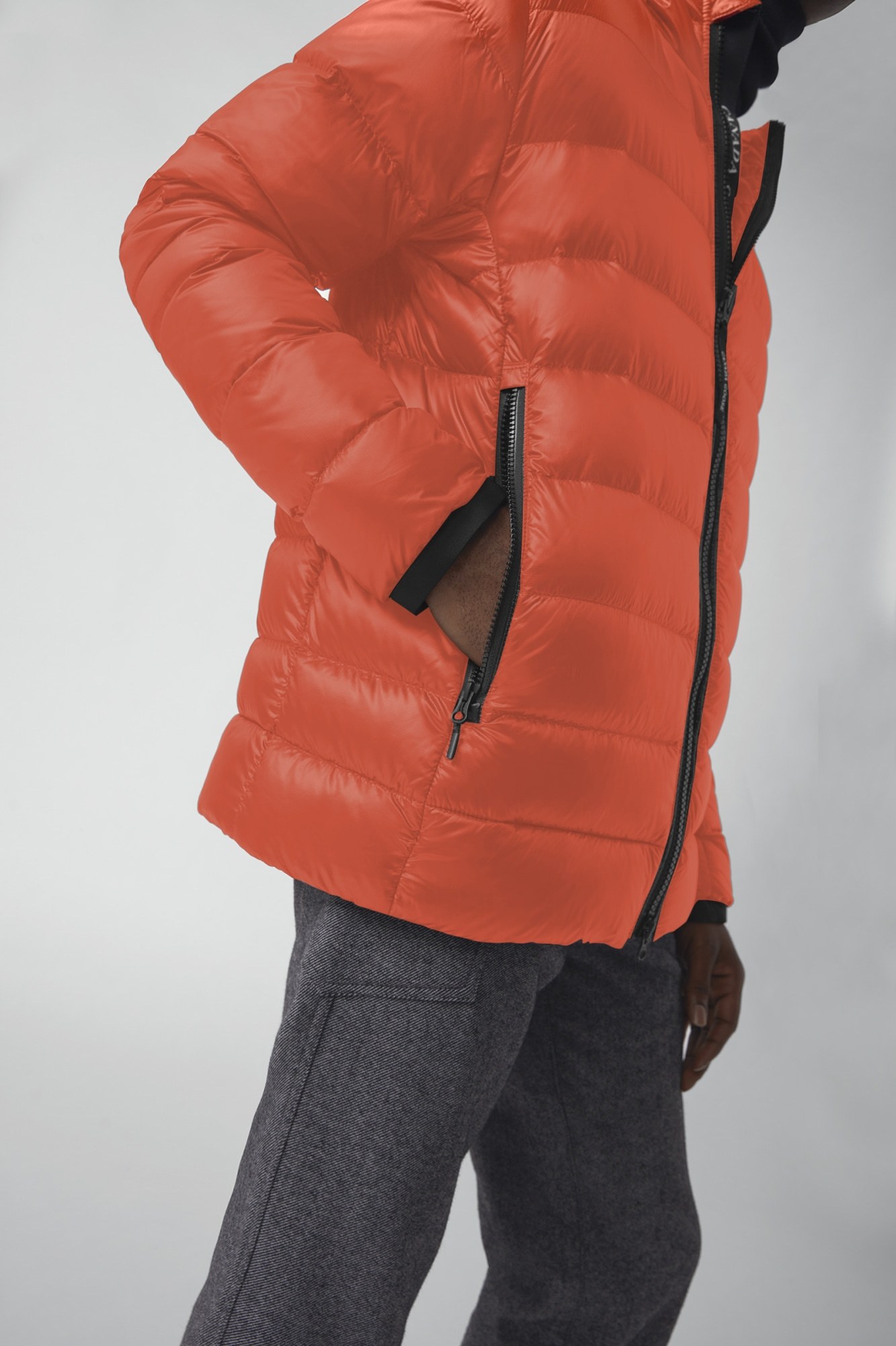 Canada Goose Core Crofton Zip-up Padded Jacket In Red