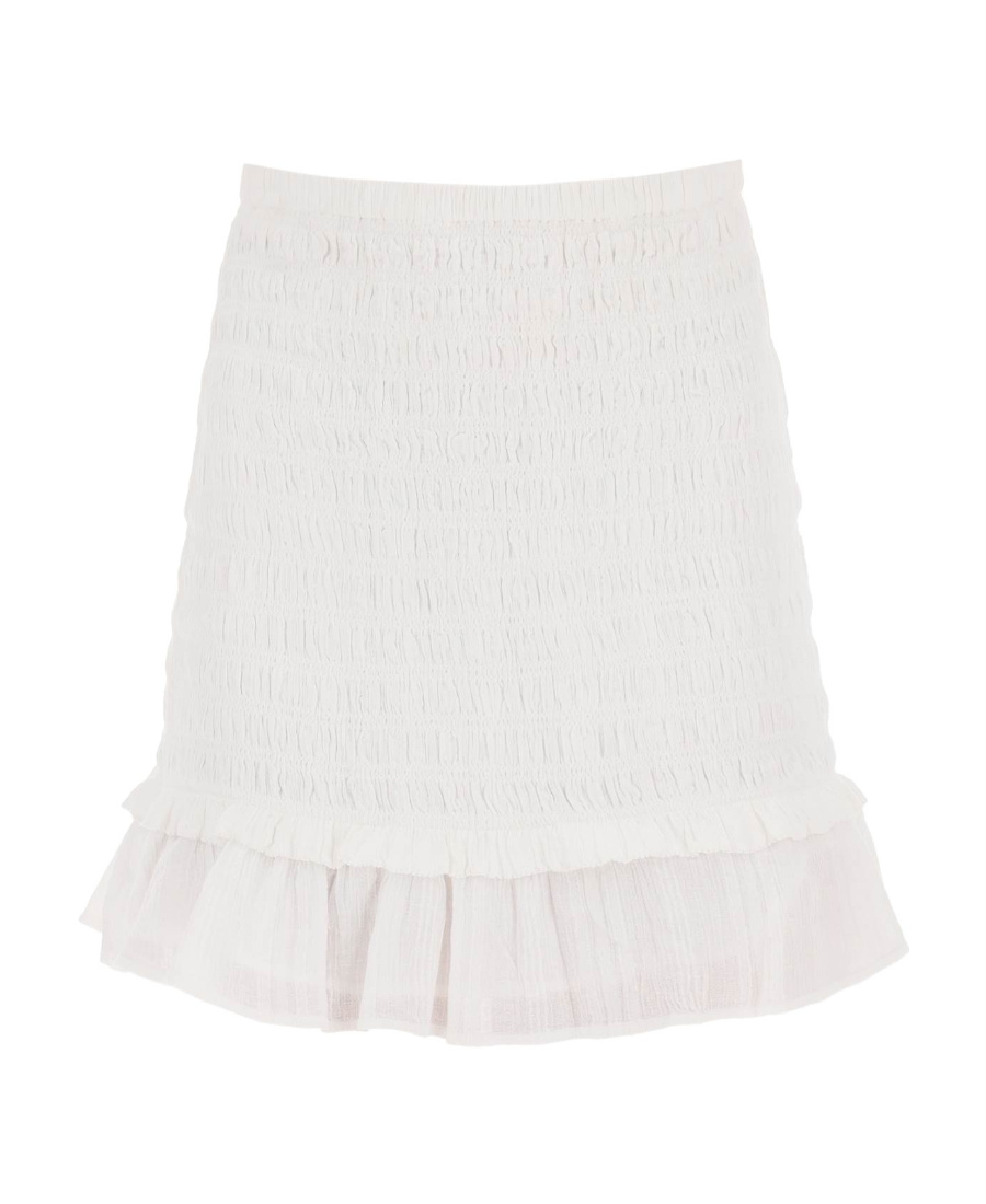 Isabel Marant Étoile Marant Étoile Woman Mini Skirt White Size 6 Cotton, Viscose In White