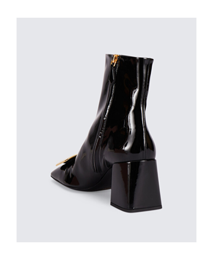 Miu Miu Side Zipper Boots In Black