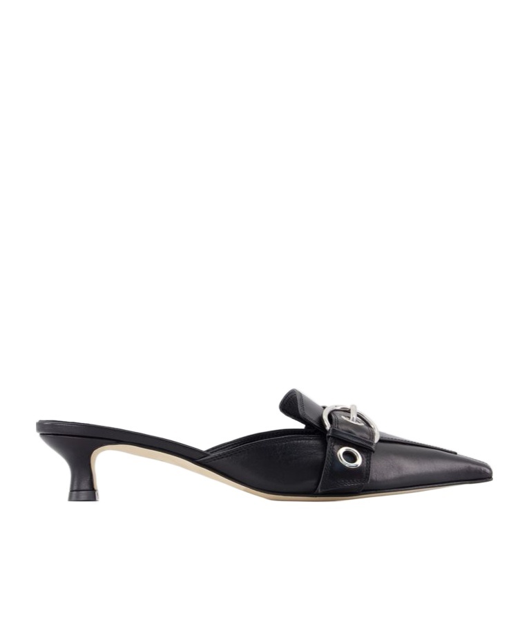 Shop Aeyde Danielle Mules In Black