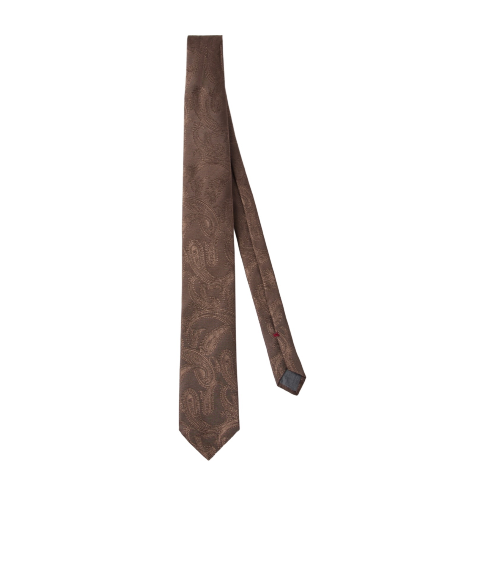 Brunello Cucinelli Paisley-jacquard Tie In Brown