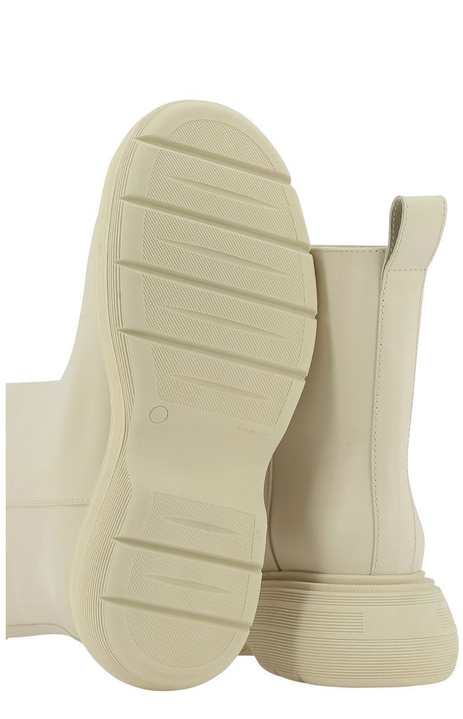 Gia Couture Boots With Thick Soles And Ankles In Nude