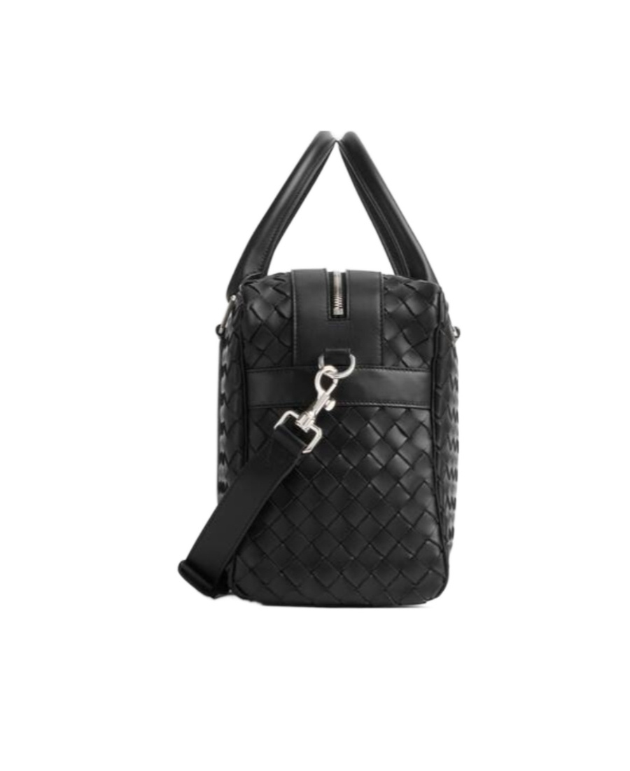 Bottega Veneta Intreciato Fitness Bag In Black