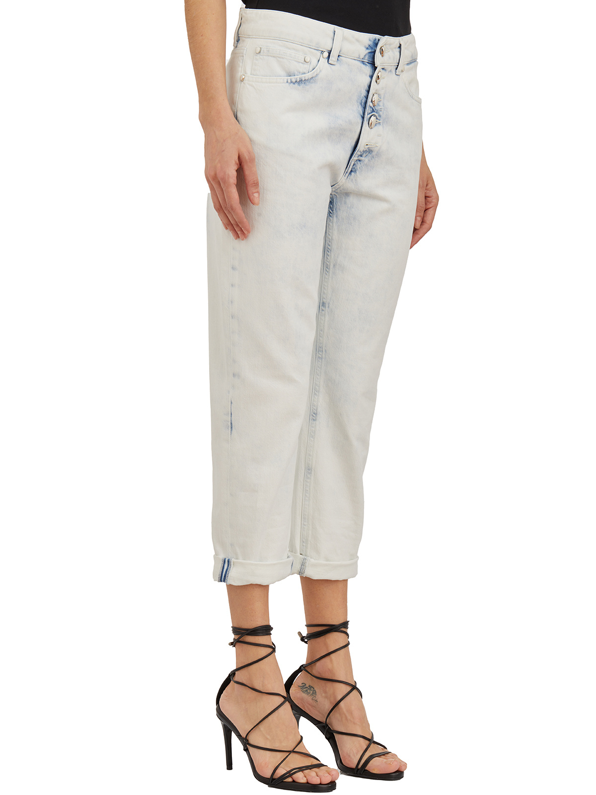 Dondup Jeans In Denim Mod.koons Gioiello In Blue