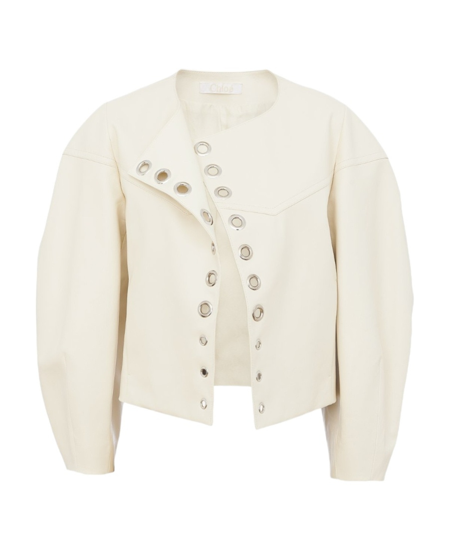 Chloé Long-sleeved Jacket In White