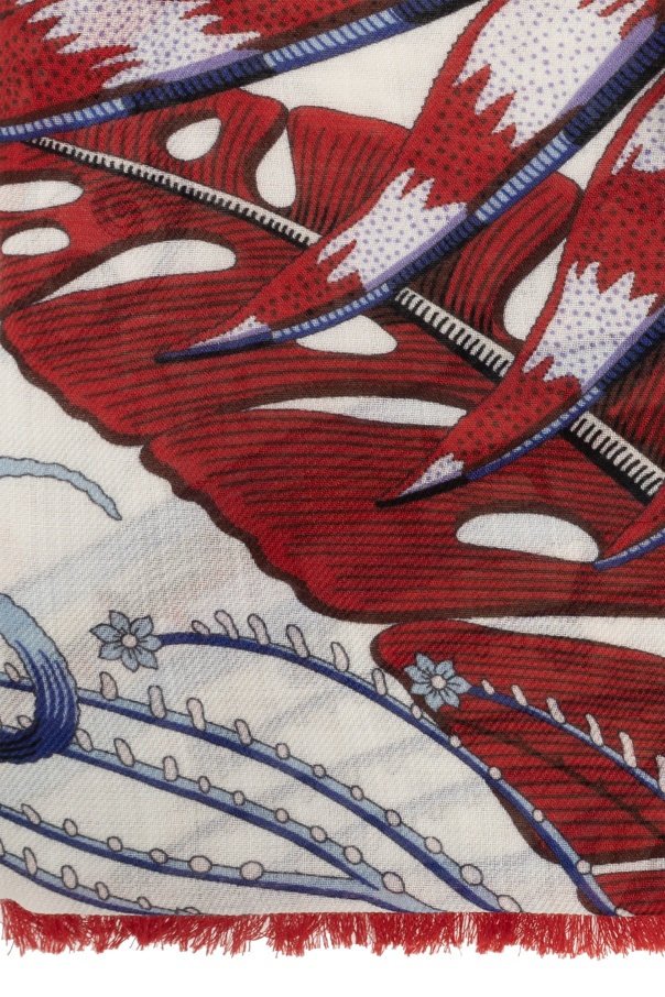 Ferragamo Pattern Scarf In Red