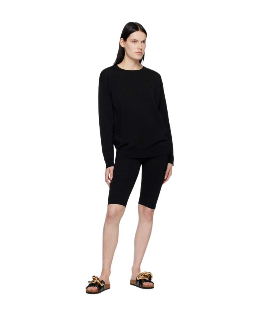 Moschino Logo Sweater In Black