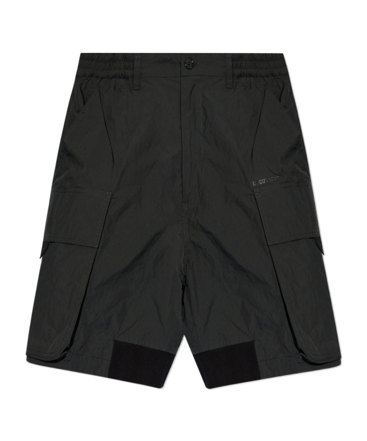 Dsquared2 Wide-leg Cargo Shorts In Black