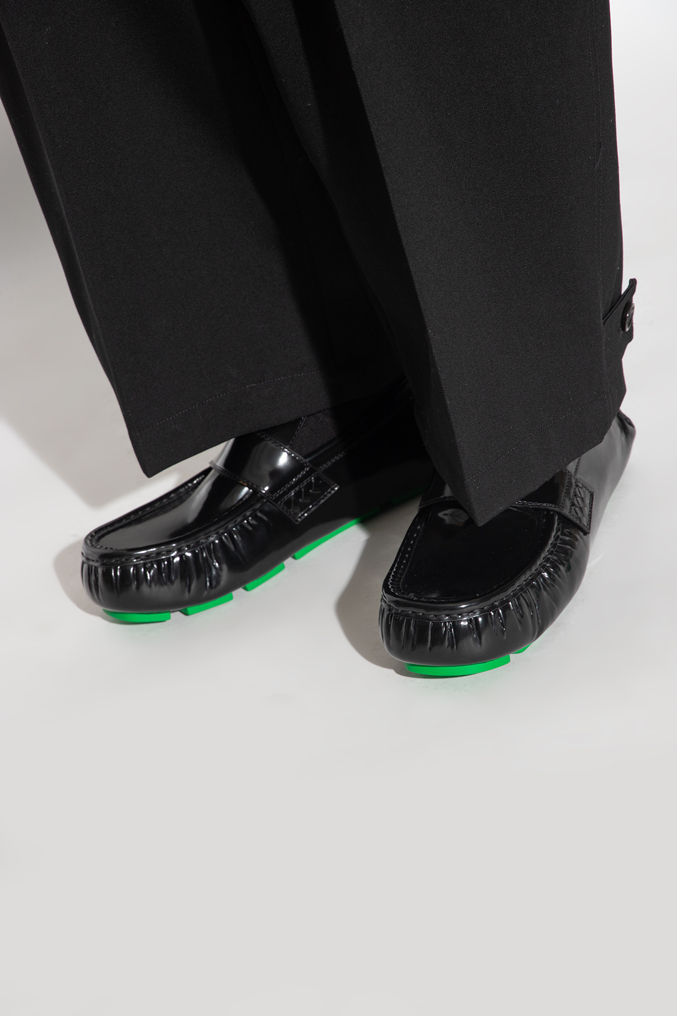 Bottega Veneta Logo Casual Shoes In Black