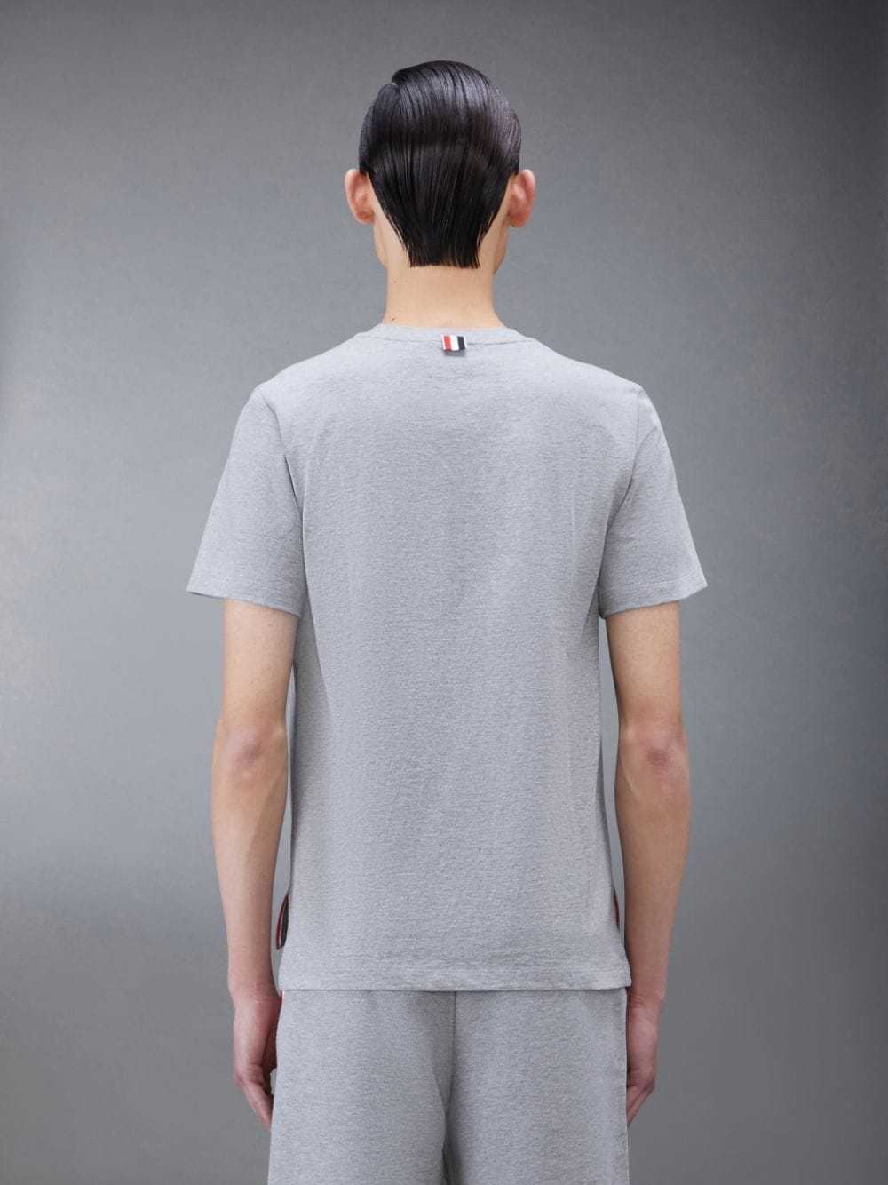 THOM BROWNE SIDE SLIT RELAXED SHORT-SLEEVE TEE