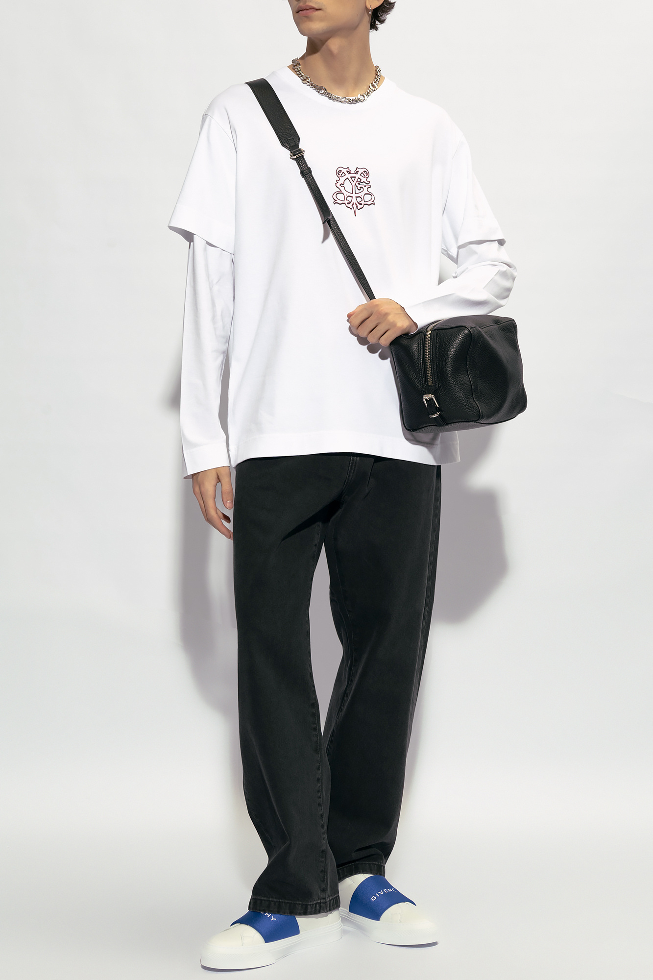 Givenchy Graphic Printed Long-sleeve T-shirt In White