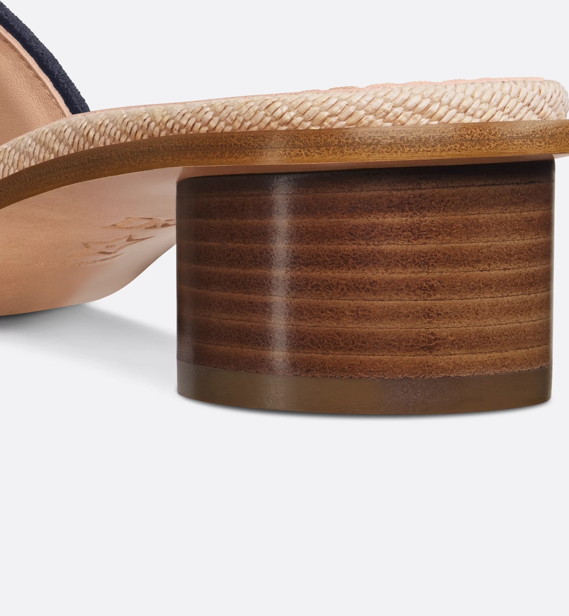Dior Dway Heeled Slide In Nude