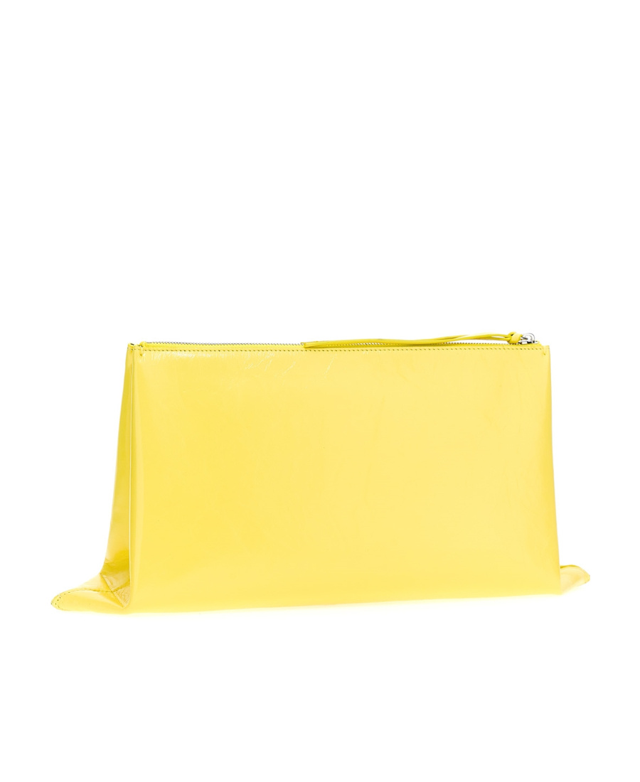 JIL SANDER LOGO-DEBOSSED CLUTCH BAG 