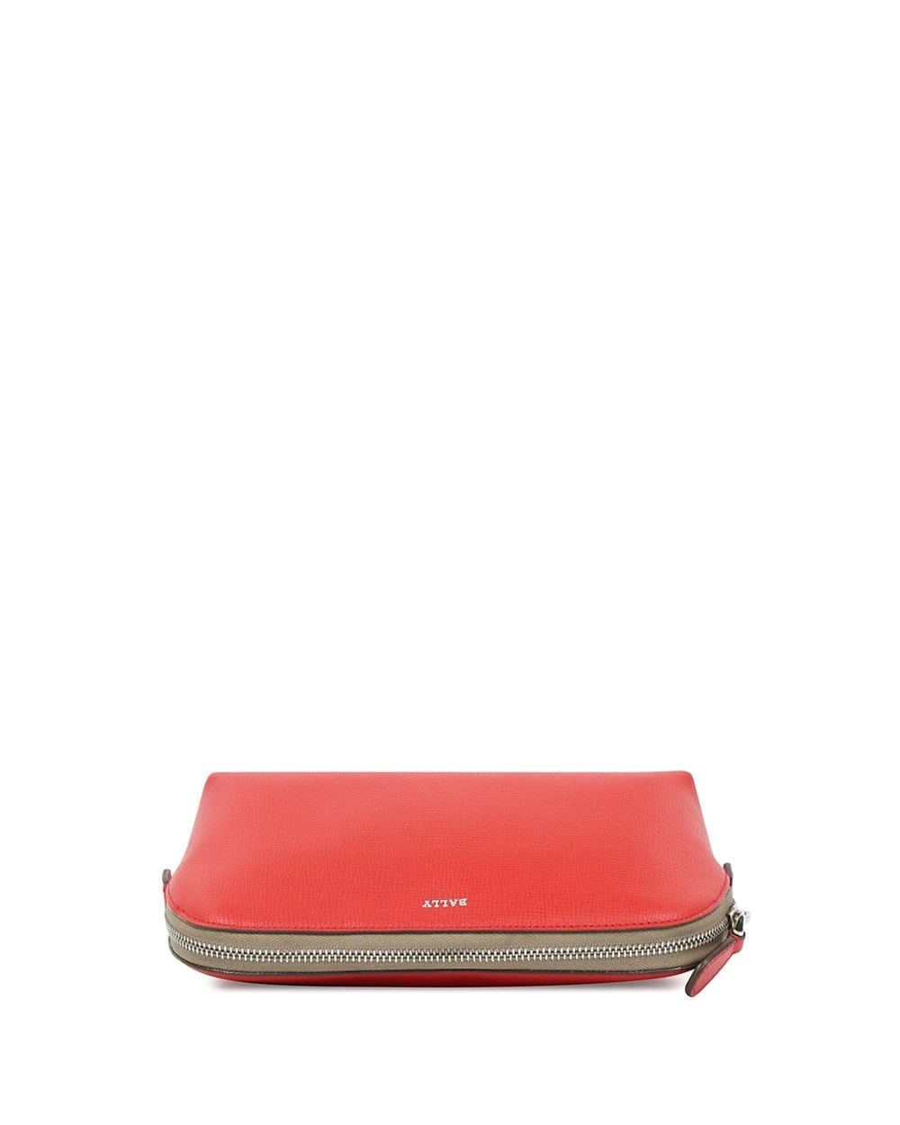 Shop Bally Zipper Purse In Red