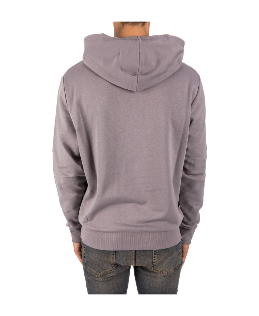 Balmain Logo-print Pullover Hoodie In Gray