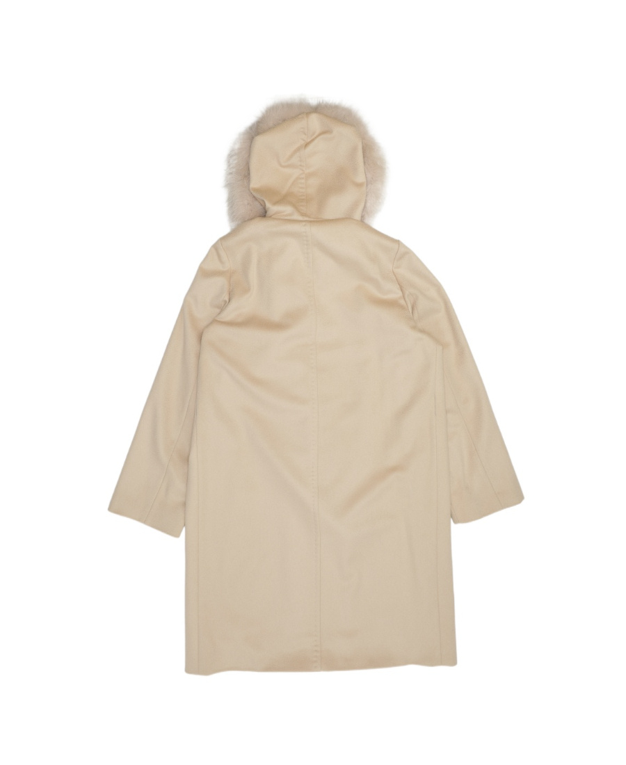 MAX MARA LOGO HOODED OVERCOAT