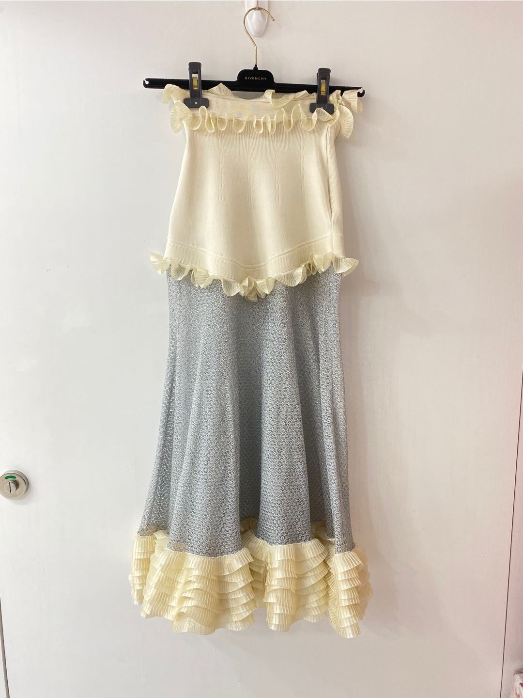 Alexander Mcqueen Fungus Skirt In Nude