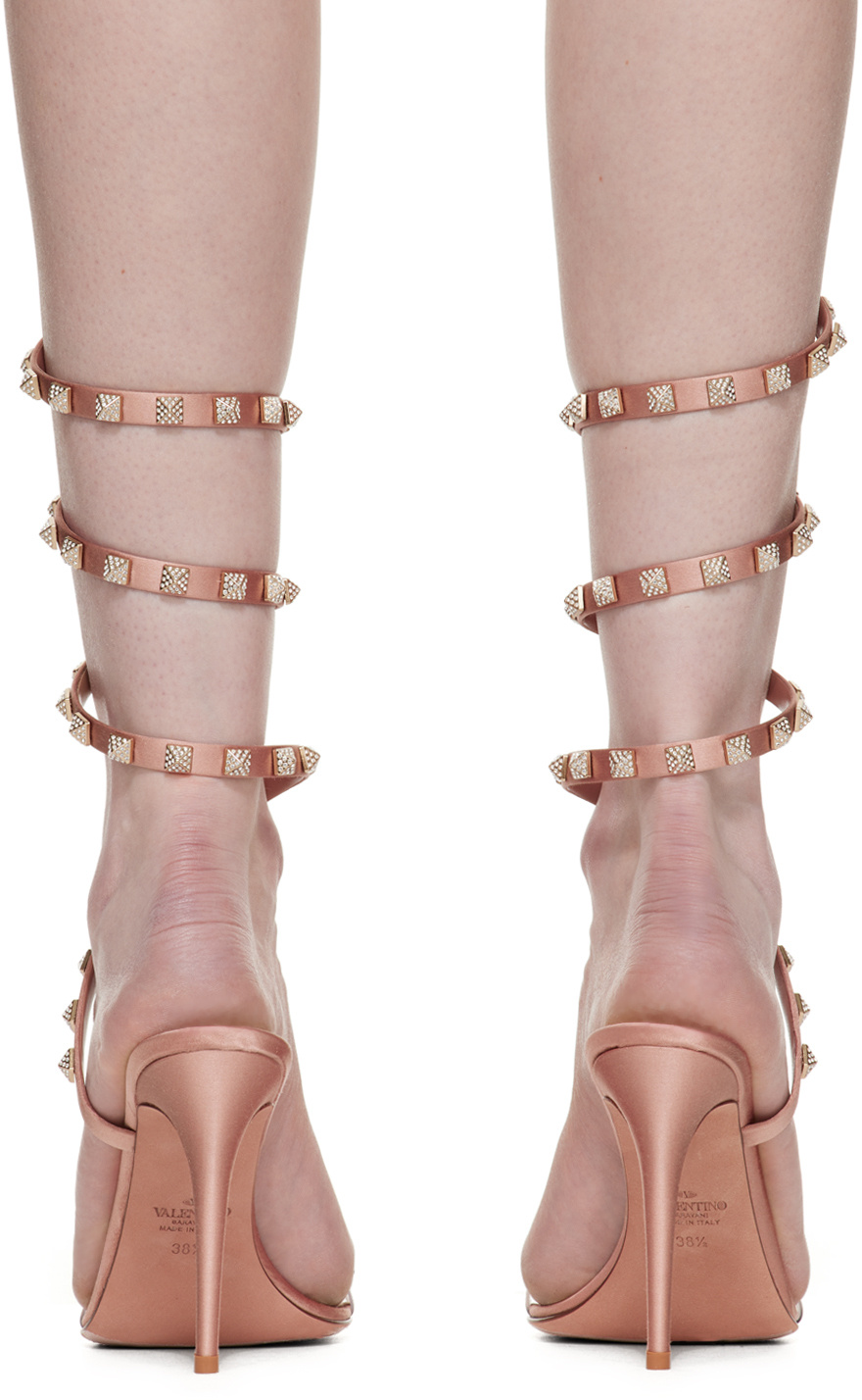 Valentino Open-toed High-heeled Sandals In Nude