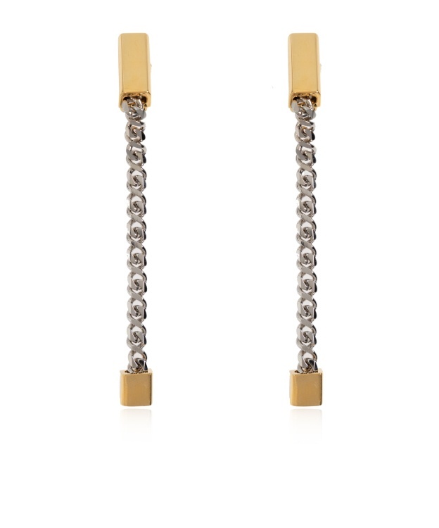 Dsquared2 Chain Earrings In Yellow