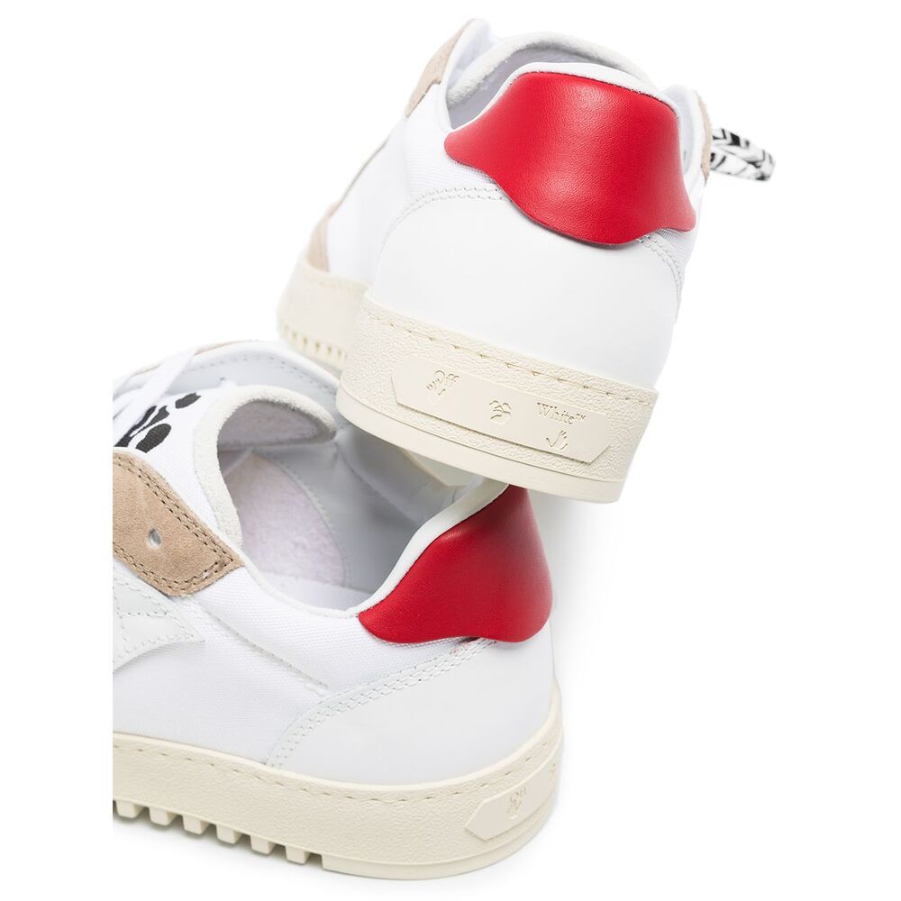 Off-white Multicolor Leather And Fabric 5.0 Sneakers In Nude