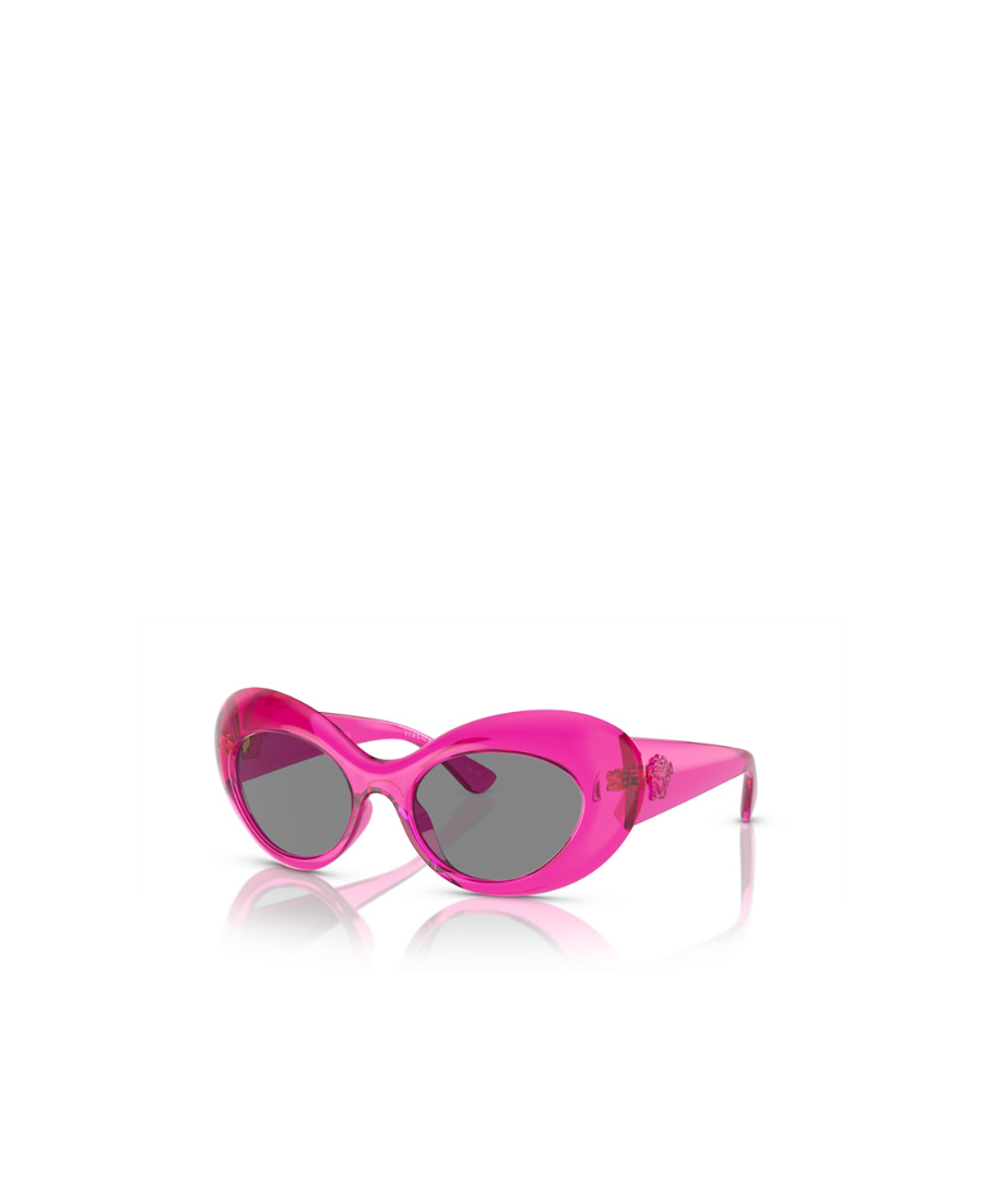 Versace La Medusa Oval-frame Sunglasses In Pink