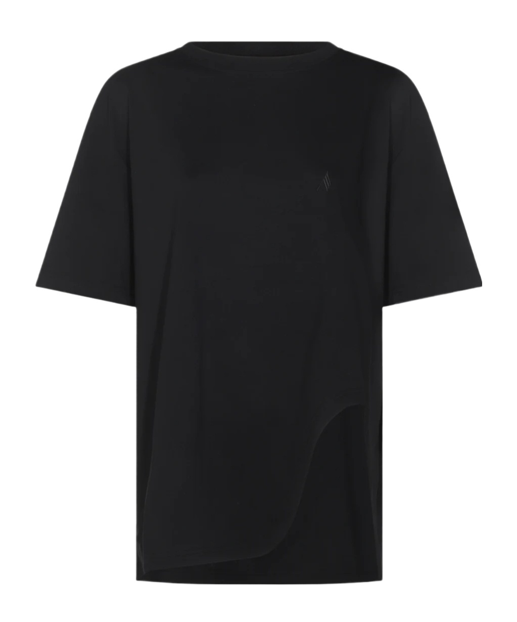 Attico Cotton T-shirt In Black