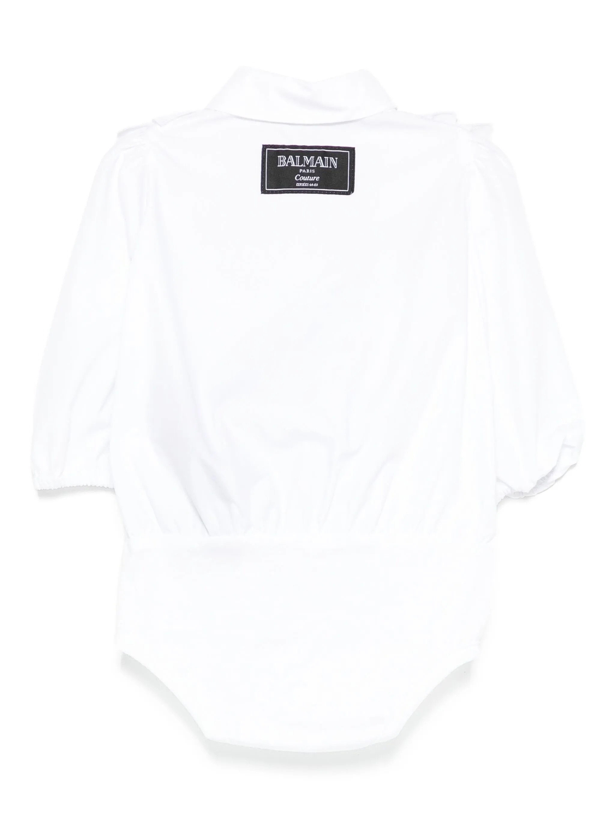 Balmain Ruffled Body In White