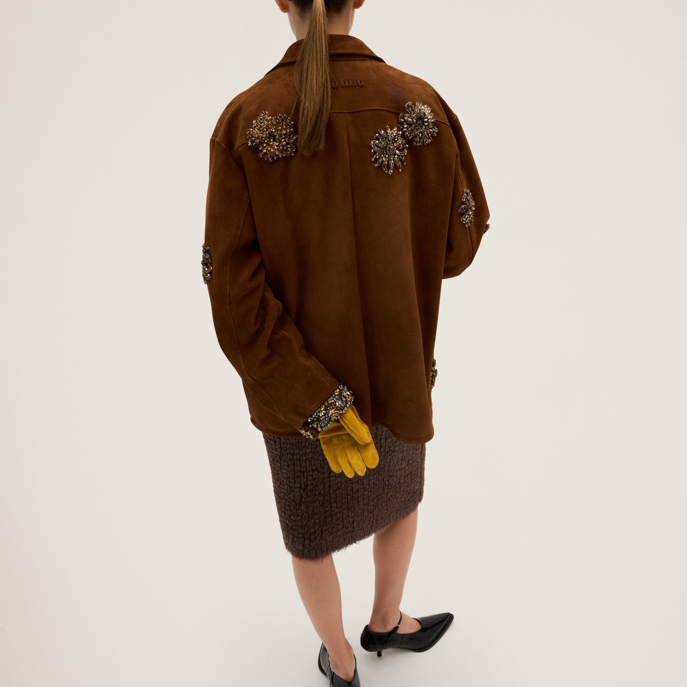 Miu Miu Jackets And Vests In Brown