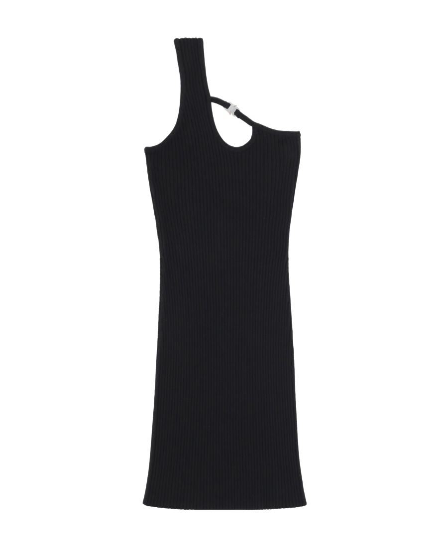 Alyx Buckle Stretch Viscose Knit Top In Black