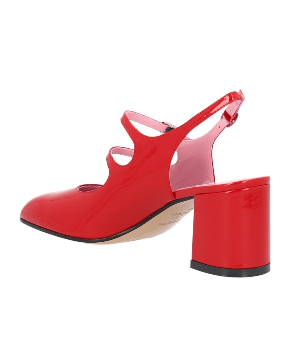 Carel Paris Mary Jane High Heel Sandals In Red