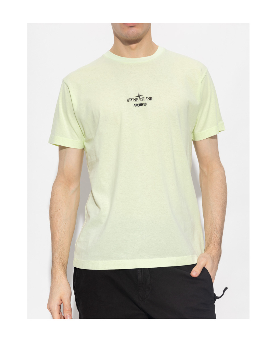 Stone Island Graphic-print T-shirt In Green
