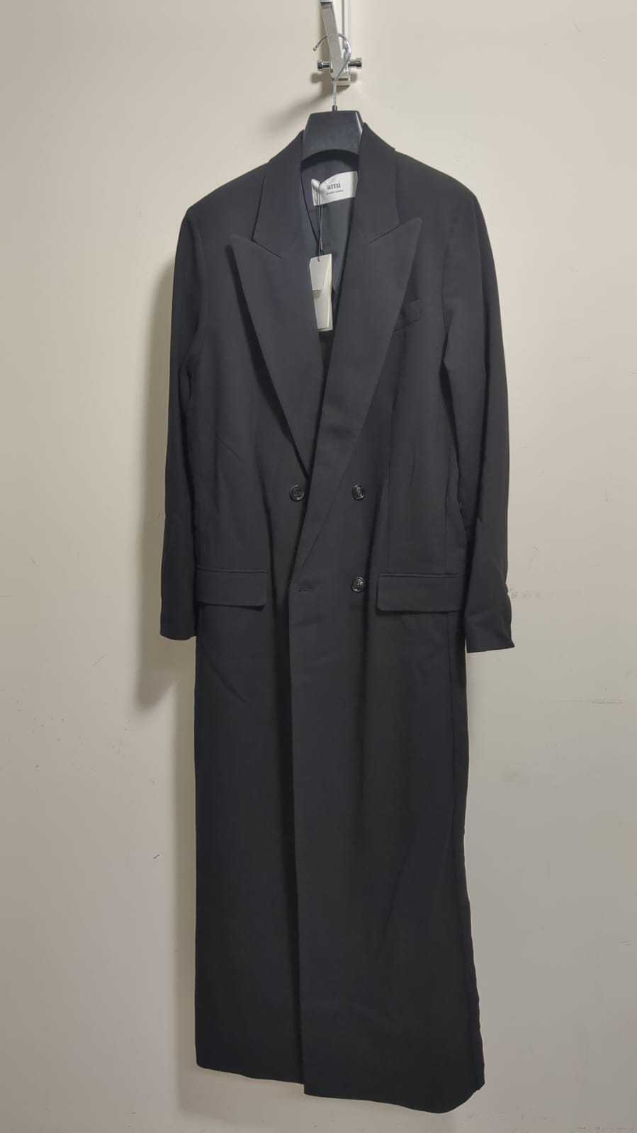 Ami Alexandre Mattiussi Wool Dress In Black