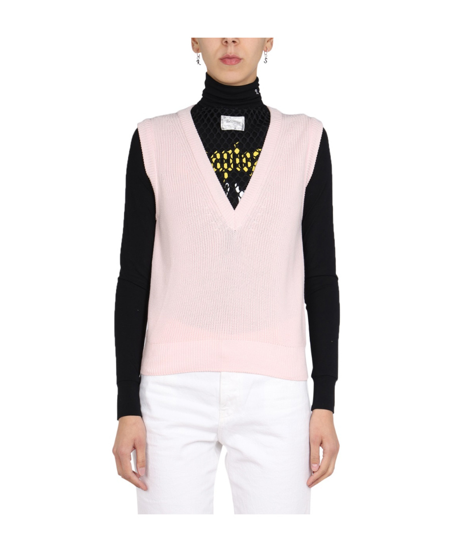 RAF SIMONS RAF SIMONS TEXTURED KNIT VEST SWEATER