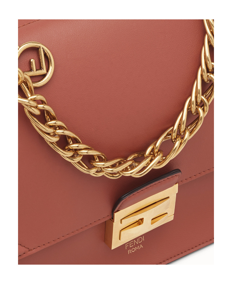 Fendi Kan U Shoulder Bag In Brown