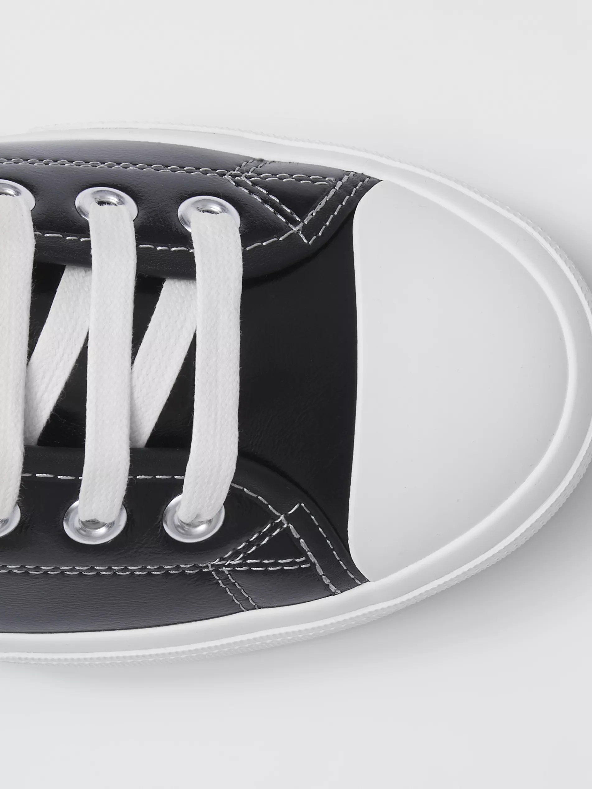 Burberry Porthole-detail High-top Sneakers In Black
