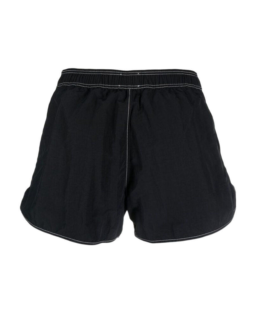Isabel Marant Vicente Logo-patch Swim Shorts In Black