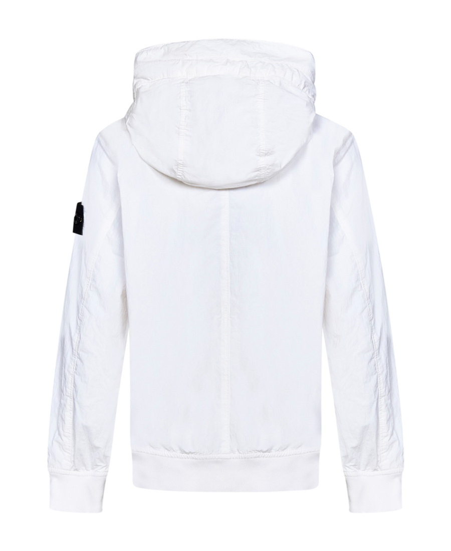 Stone Island Logo-patch Sleeve Jacket In White