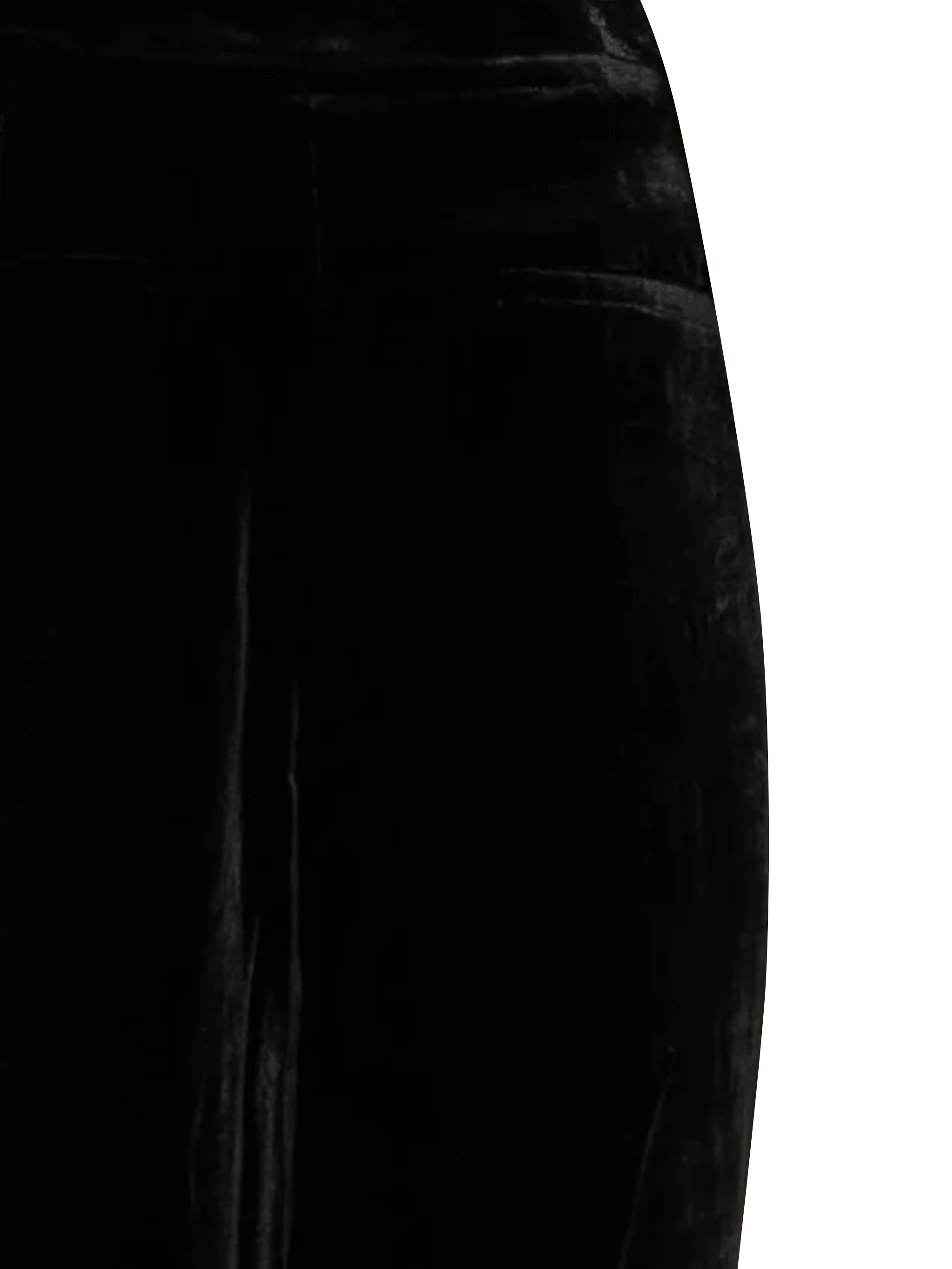 Raquel Diniz Wide-leg Velvet Trousers In Black