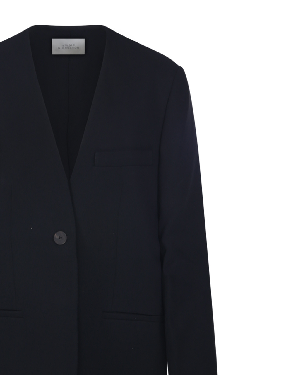 Studio Nicholson Single-breasted Blazer In Black