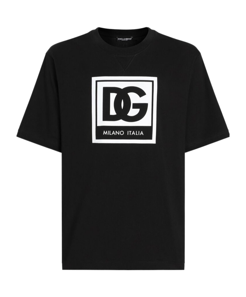 Dolce & Gabbana Logo Print T-shirt In Black