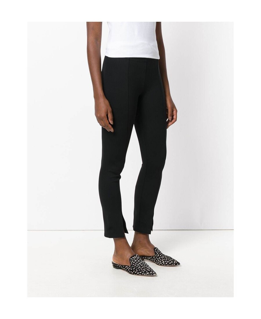Shop The Row Thilde Front-slit Trousers In Black