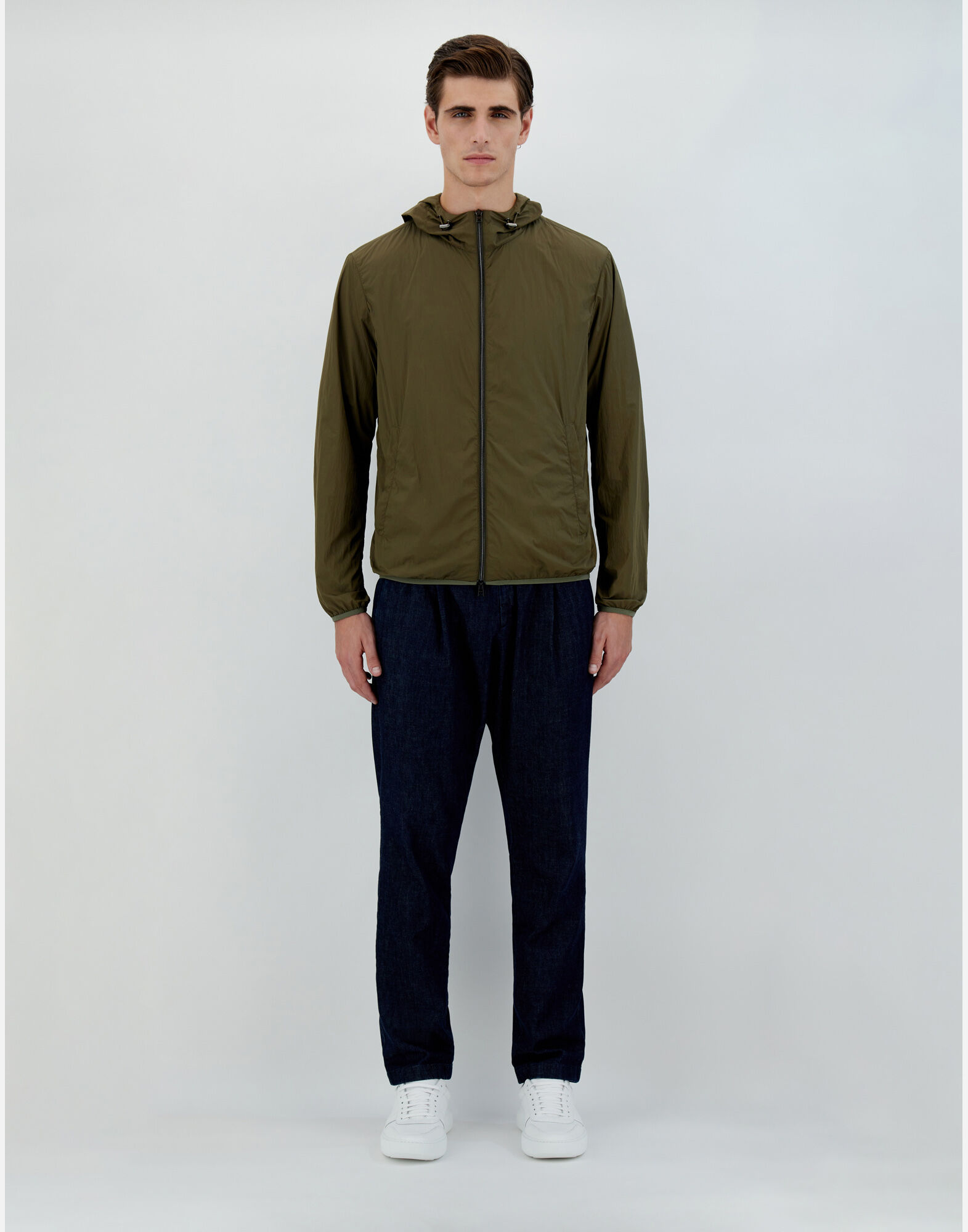 Herno Ultralight Matt Bomber Jacket In Black