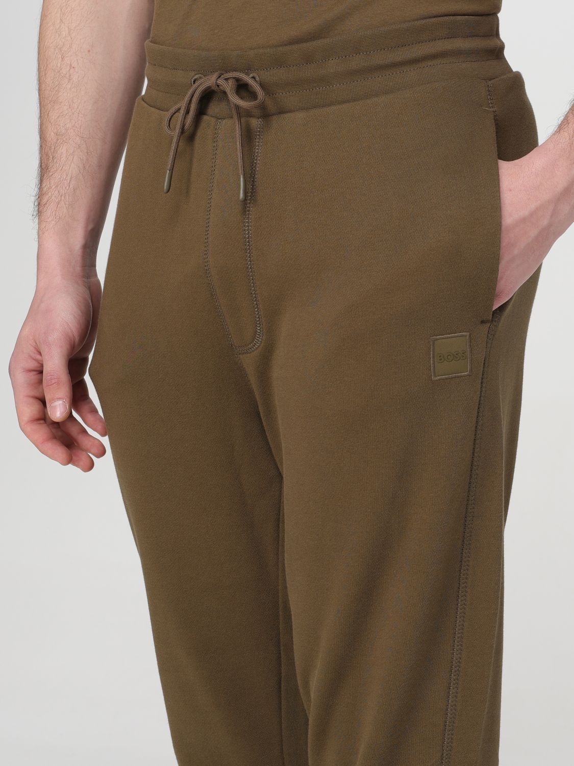 Hugo Boss Loose Waist Sweatpants In Green